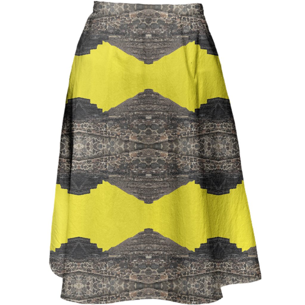 cdmx pyramid yellow skirt