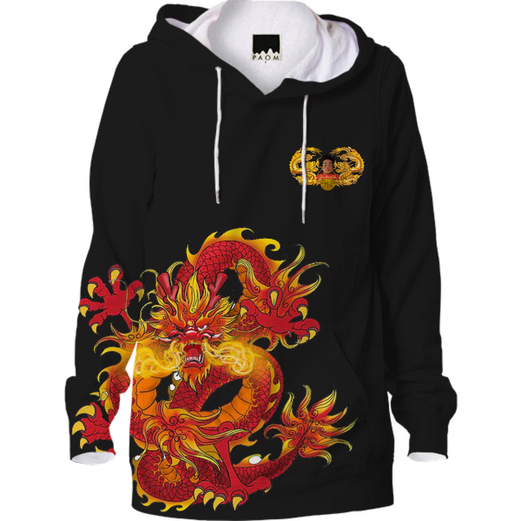 STK HOODIE STYLE #001- BLACK FULL DRAGON