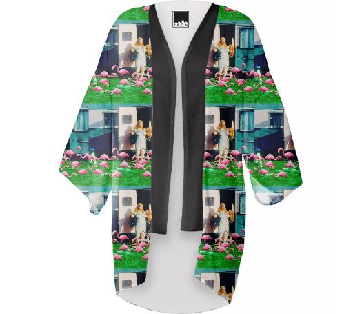 Fink Plamingos Divine Parody kimono