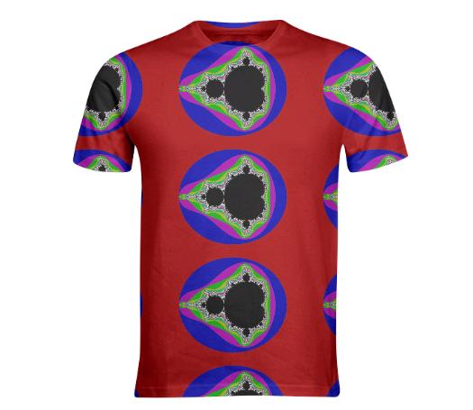 Red Mandelbrot Fractal T Shirt
