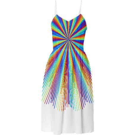 Rainbow Rays Summer Dress