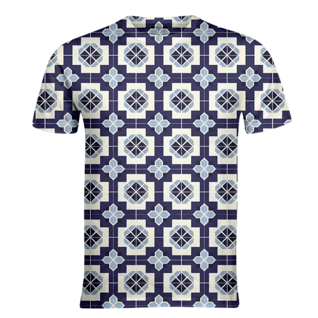Blue windows geometric