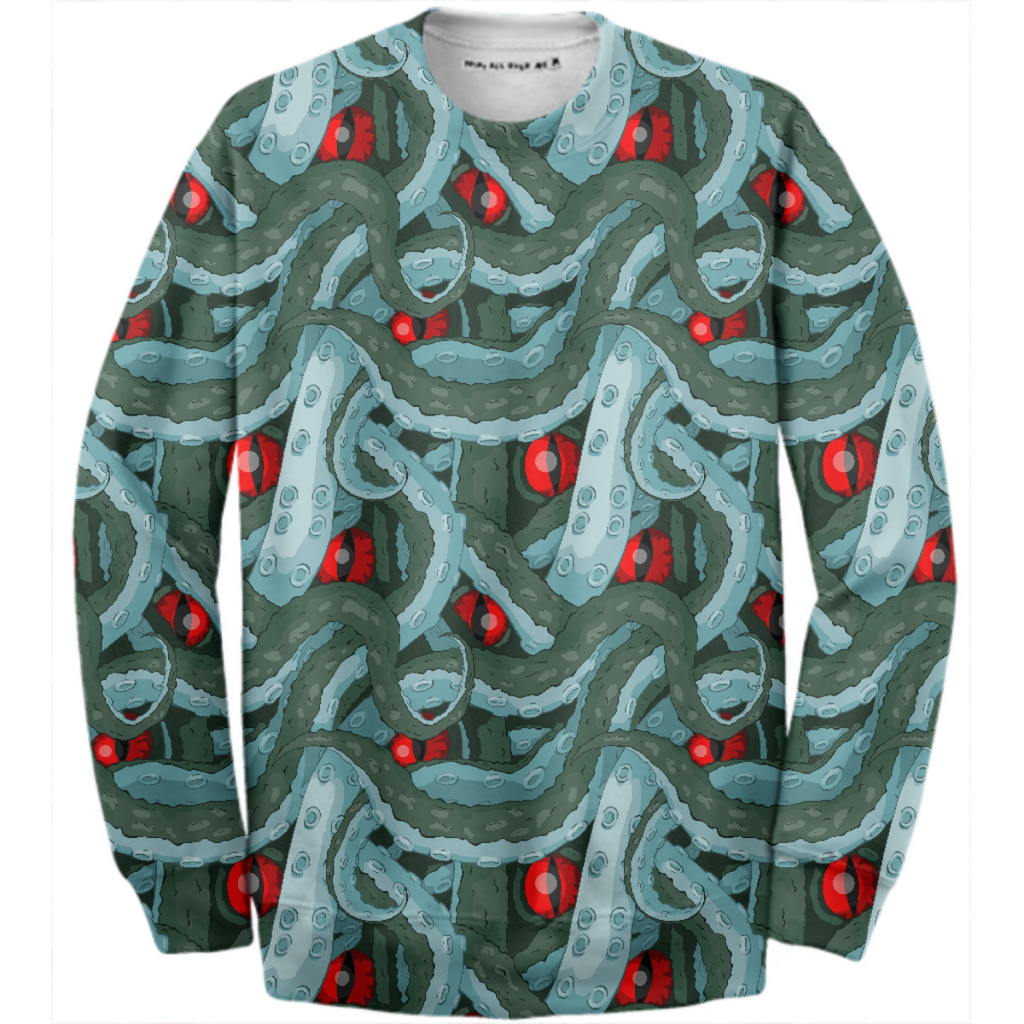 Eldrich Tentacle Cotton Sweater