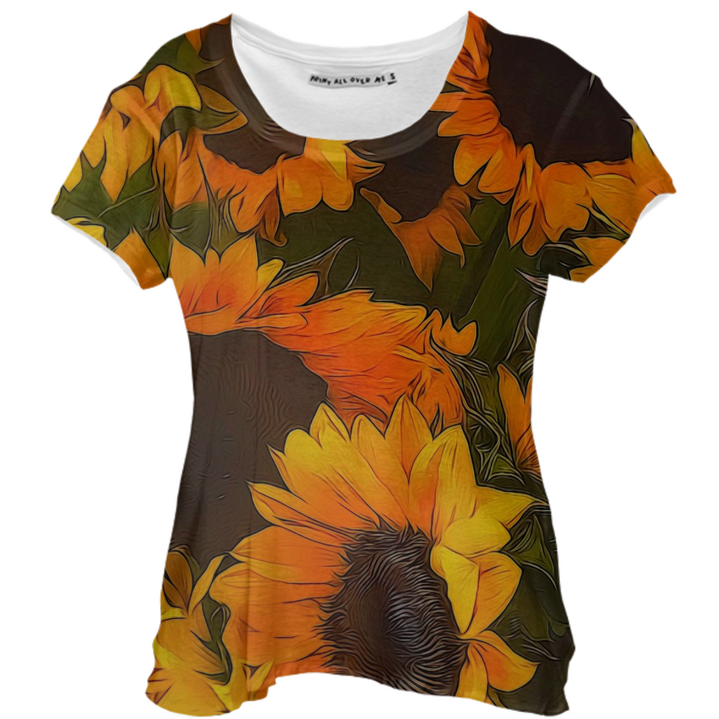 Sunflowers Drape Shirt