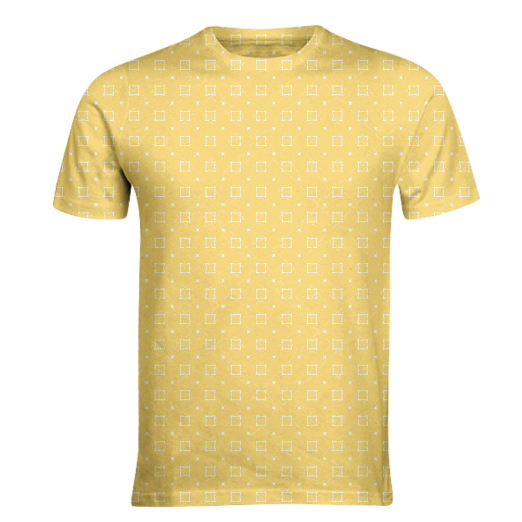 Gold and White Geometric