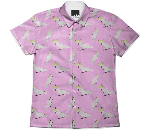 White Cocky Mens Shirt