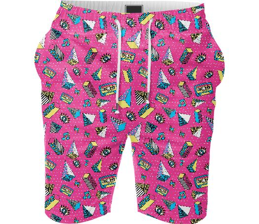 I Love 80 s summer shorts
