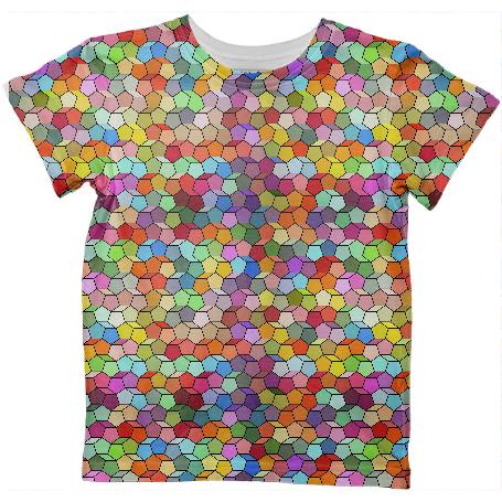 Colorful Geometric Polygon Pattern