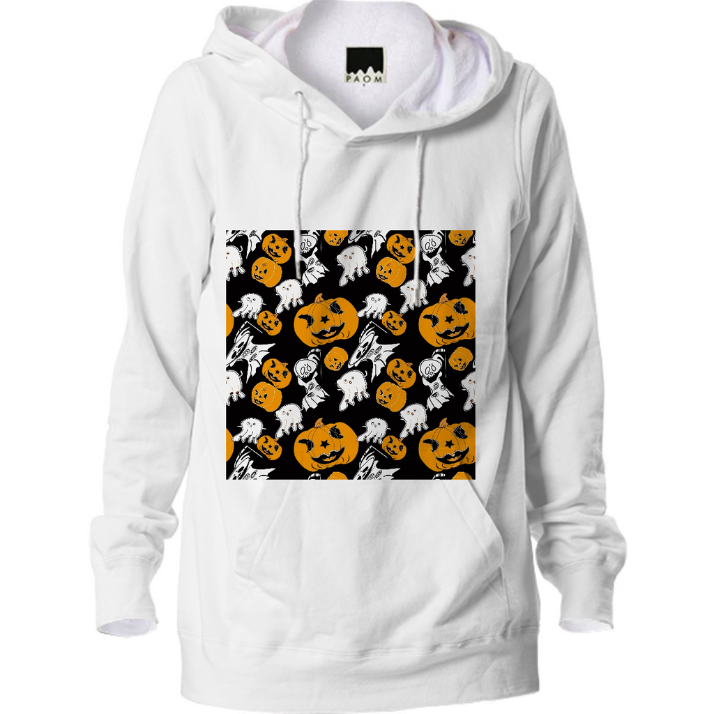 Halloween Pumpkin grim reaper and ghost