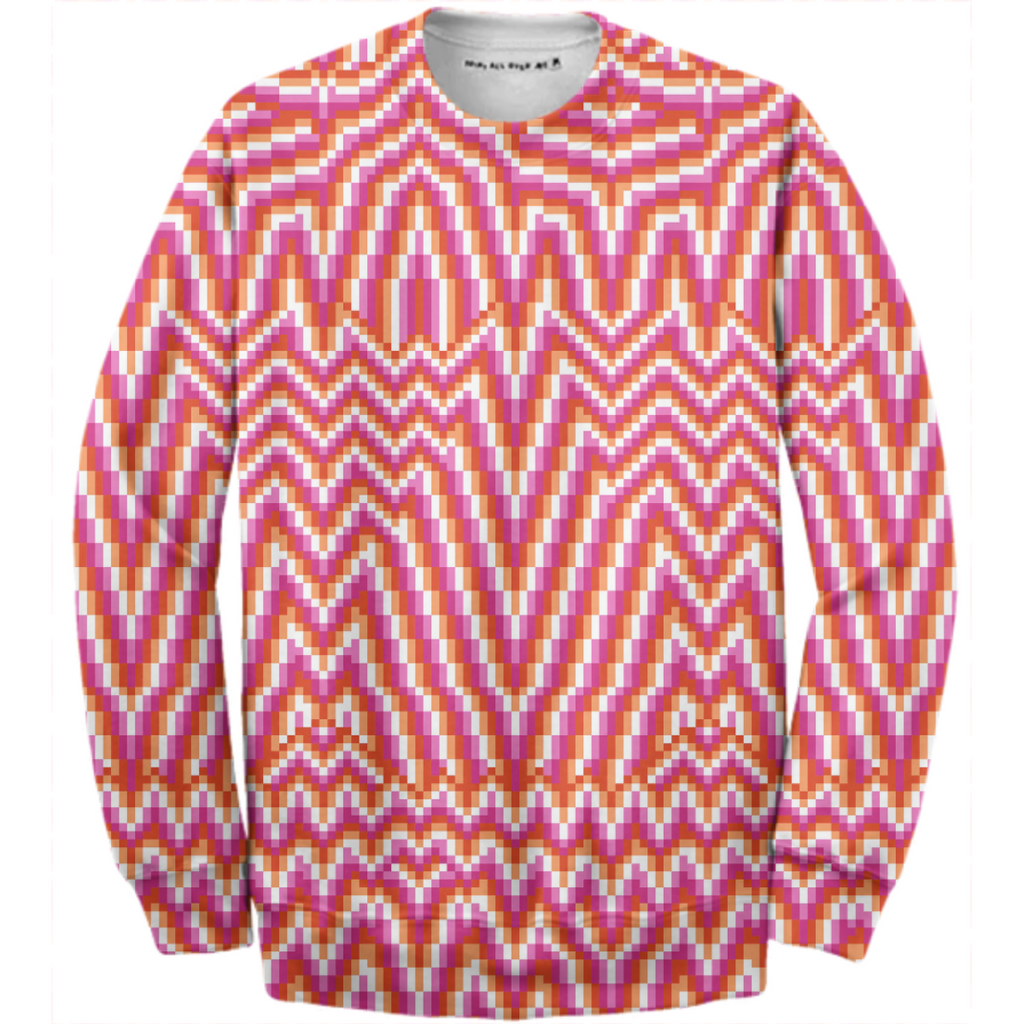 lesbian flag colors pixelart