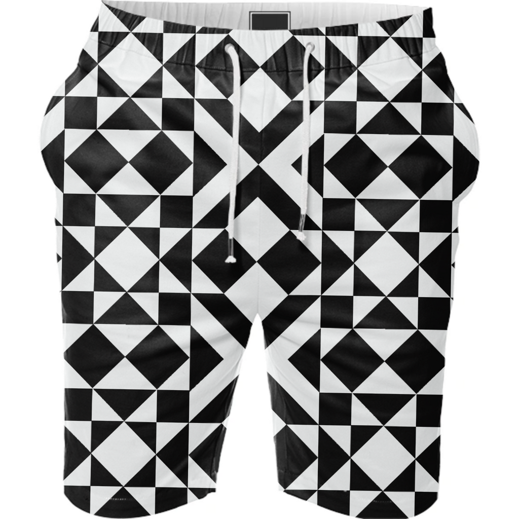 Black and White Tile shorts
