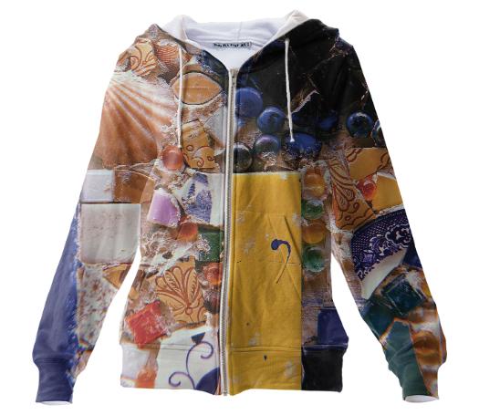 Mosaic Zip Up Hoodie