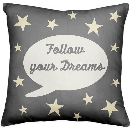 PAOM, Print All Over Me, digital print, design, fashion, style, collaboration, yazbukey, Pillow, Pillow, Pillow, Follow, Your, Dreams, autumn winter spring summer, unisex, Poly, Home