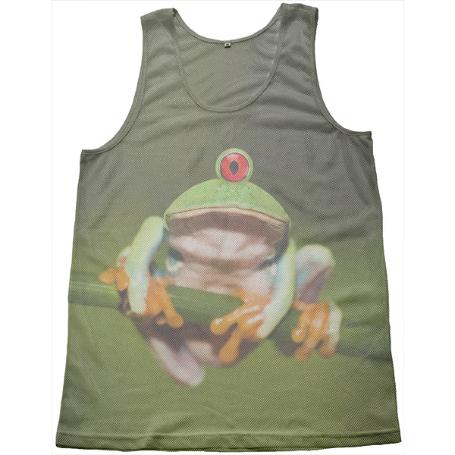 Funny Conceptual Cyclopic Frog Mesh Tank