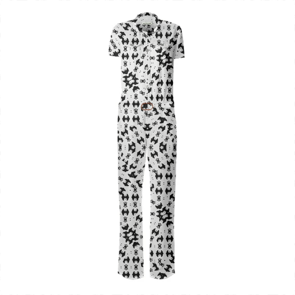 Black and White Ethnic Print