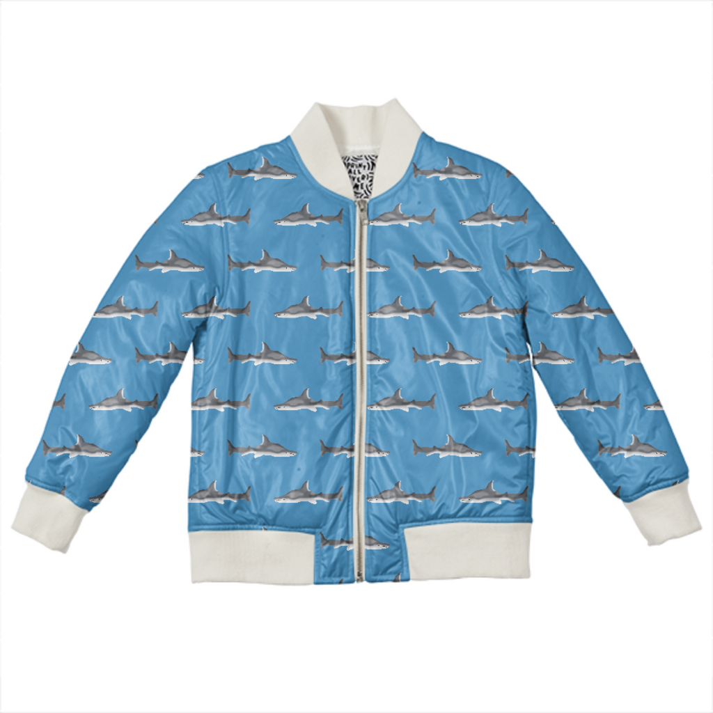 Sharks Kids Bomber Jacket