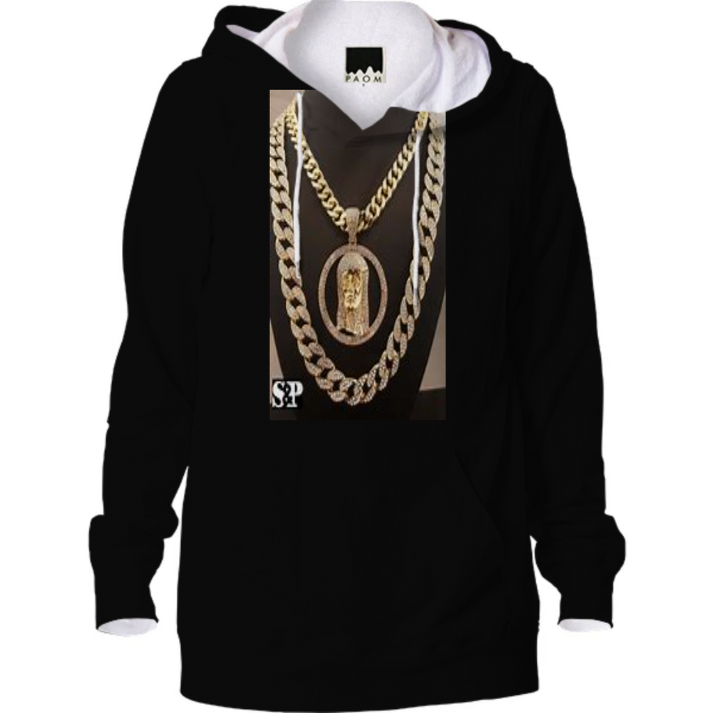 black drip hoodie