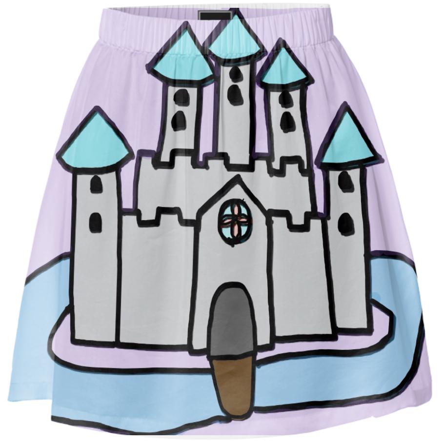 The Castle I Made For Class Skirt