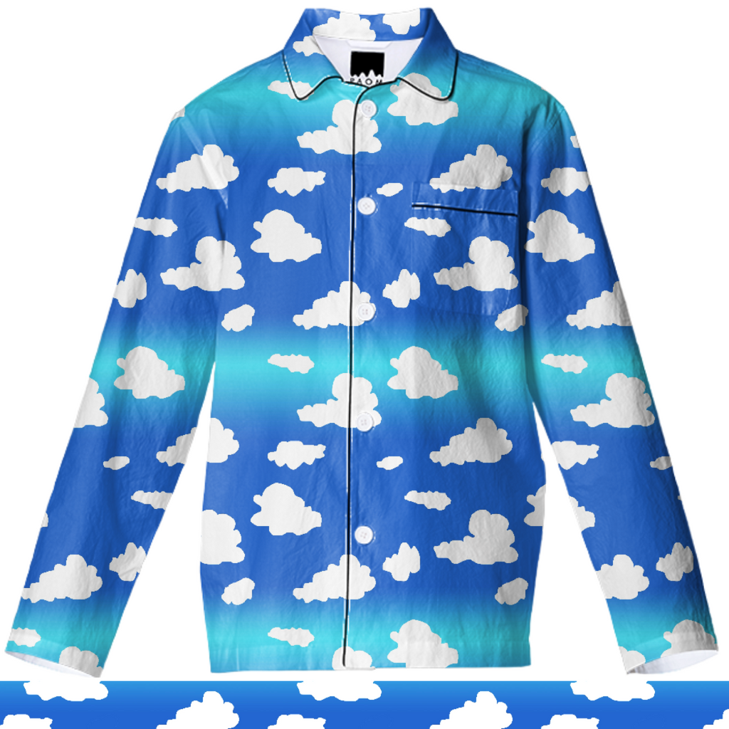 Clouds Pajama Top