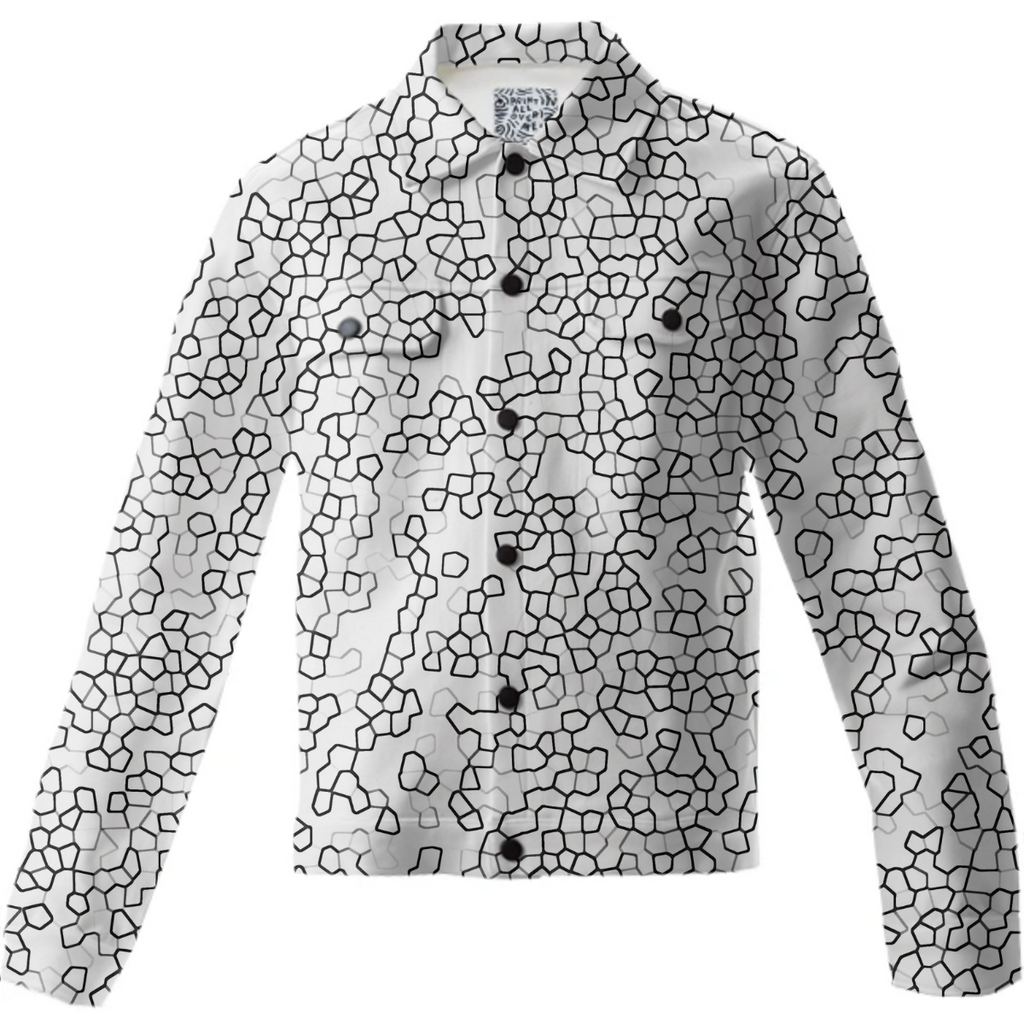 Black and White Geometric Print