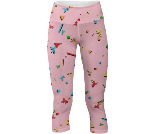 RetroHaskell Pink Carnaval Yoga Pants