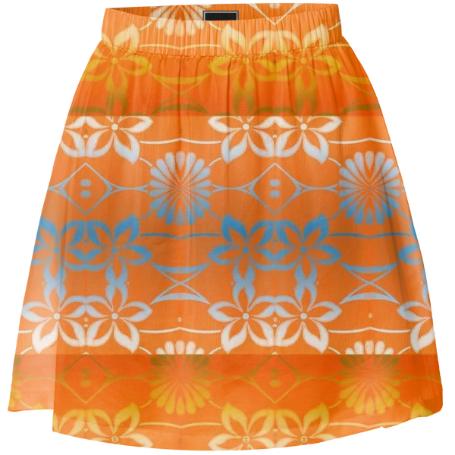 Floral O1GBW Summer Skirt