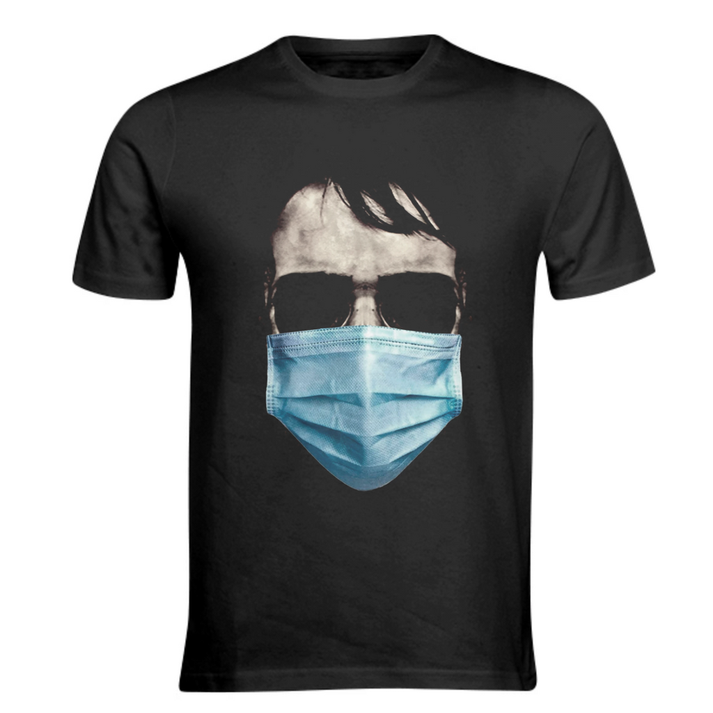 Skull with Mask Face Scary Poster