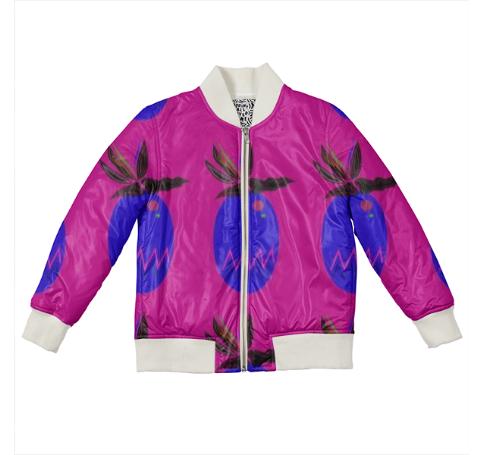 Kids jacket Ananases blue pink