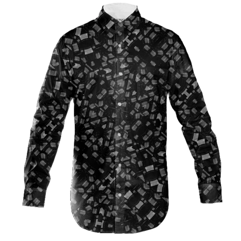 Black and White Tech Pattern