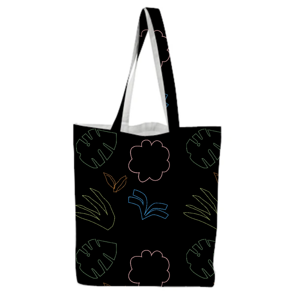 Neon Plants Tote Bag