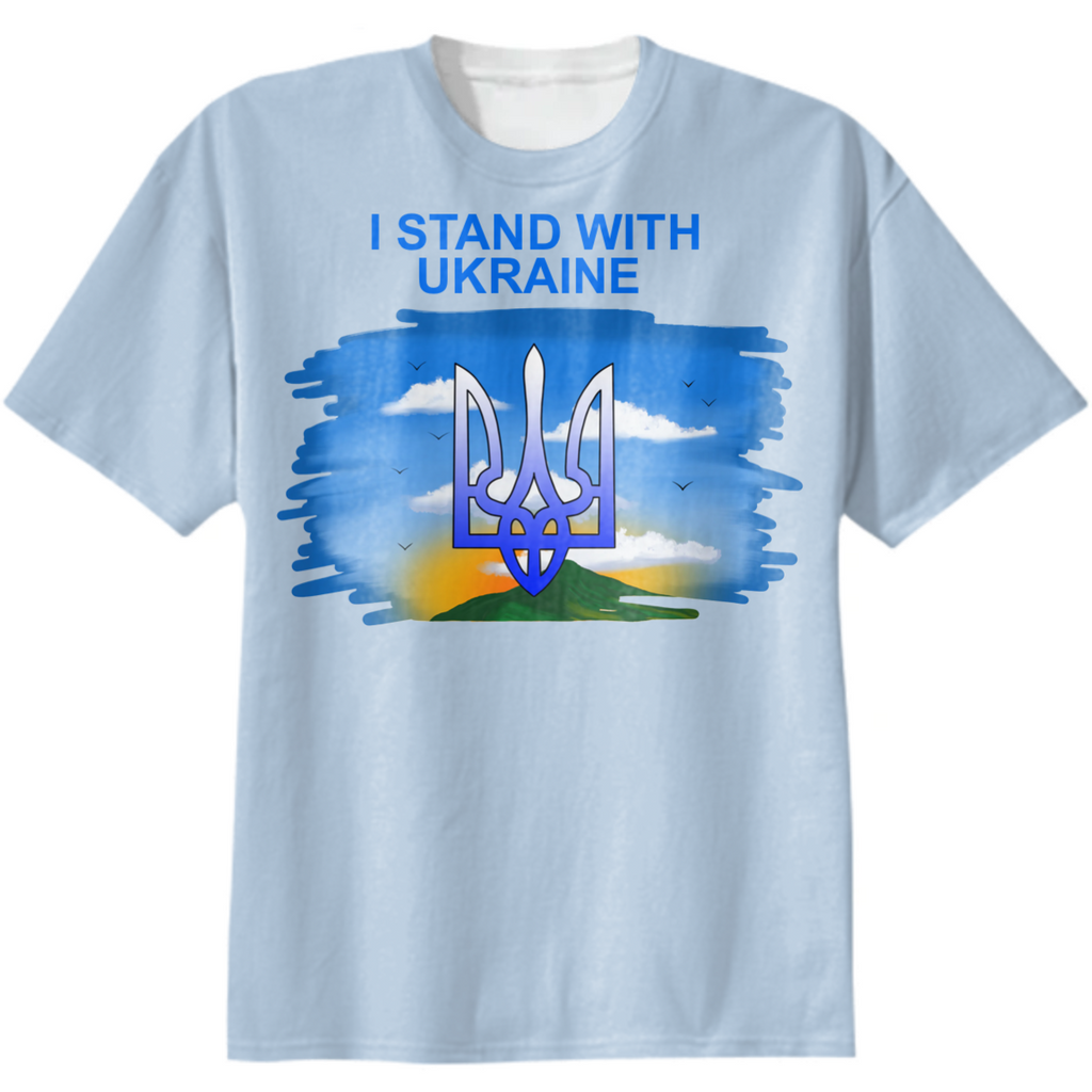 Woman t-shirt, Ukraine, support Ukraine, Stand with Ukraine