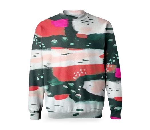 Spotted Abstract Sweatshirt by Amanda Laurel Atkins