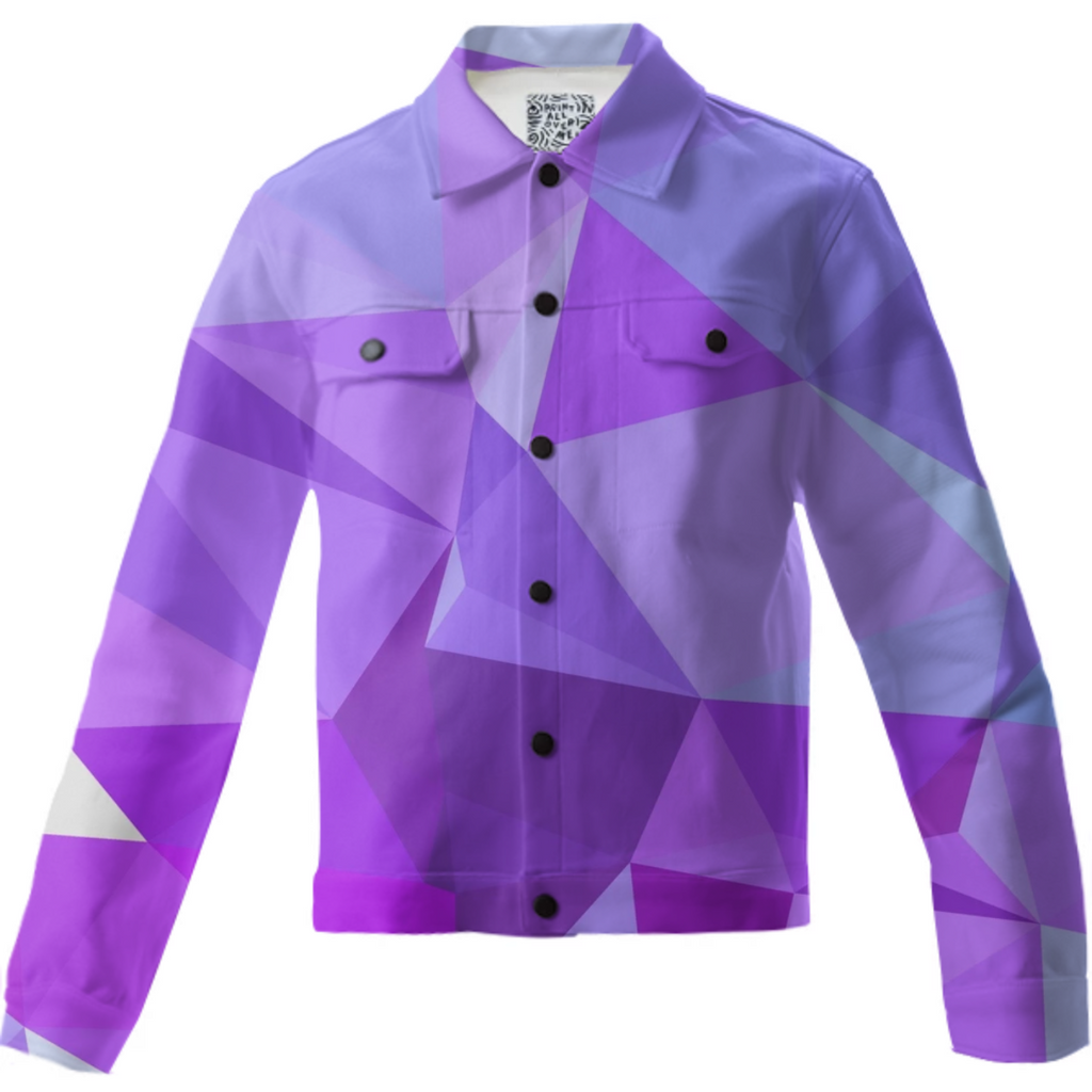 polygonal purple and blue