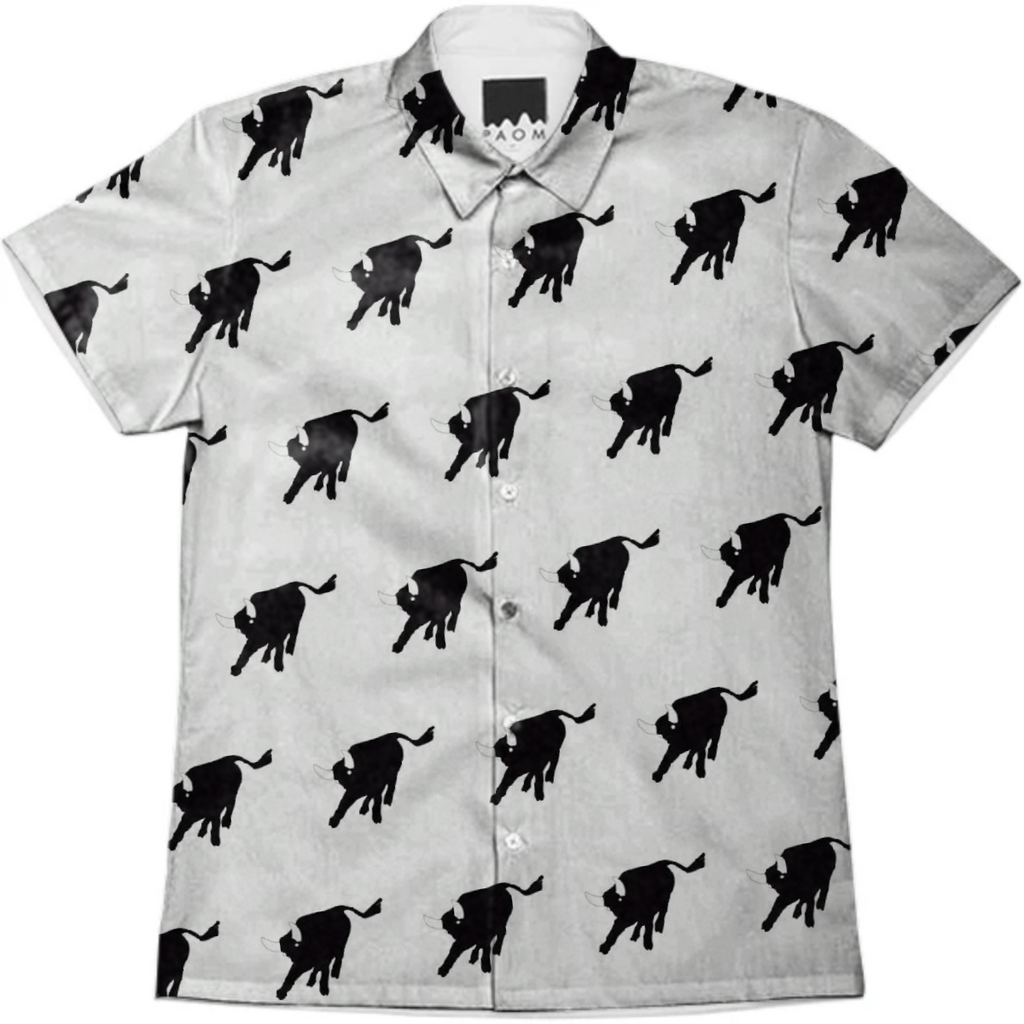 Philmont Bull Patterned Button Up Shirt