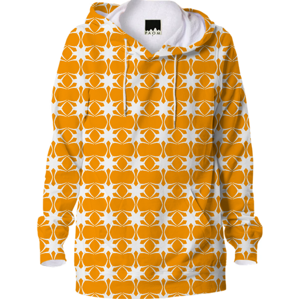 Orange White Geometric