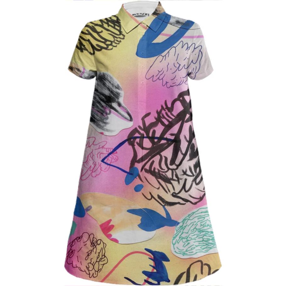Collage Cut Out Dress