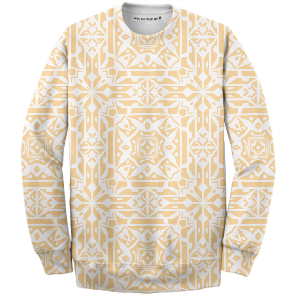 Orange white geometric