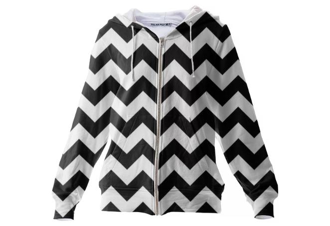 Black and White Chevron