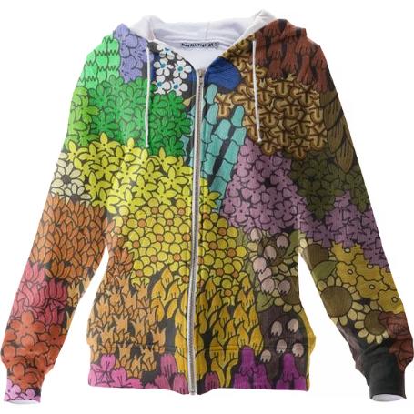 Artificial Nature Zip Up Hoodie