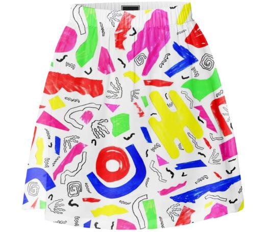 Confetti Cut Summer Skirt