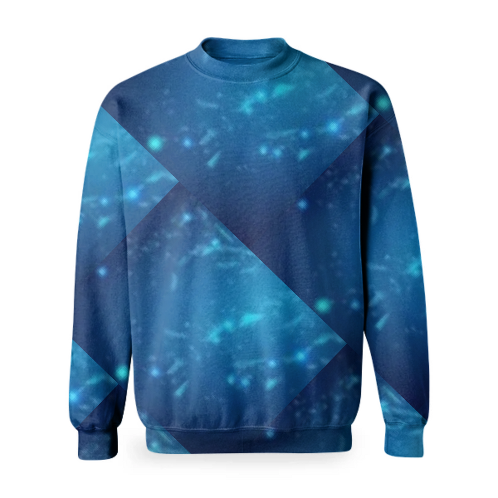 Blue splash sweater