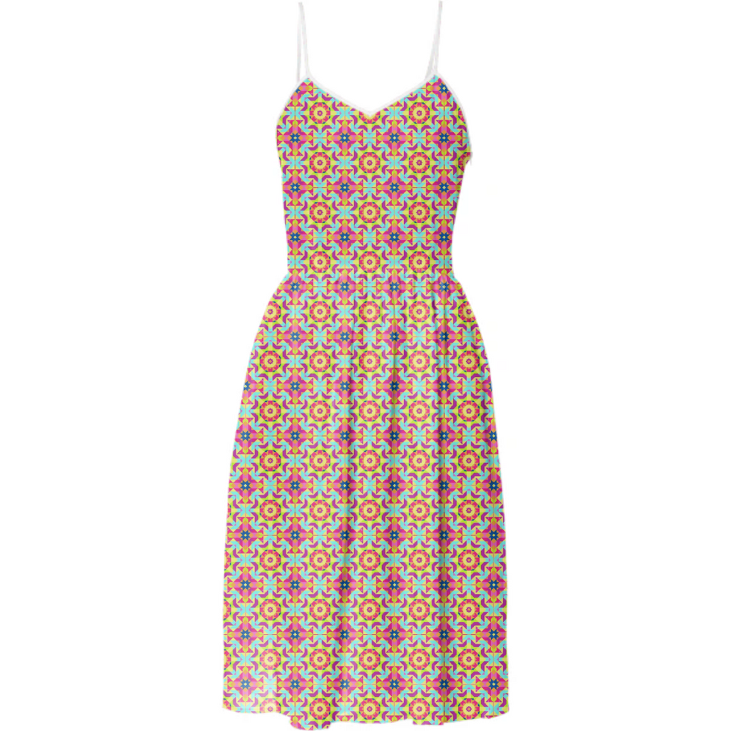 Neon Pattern Summer Dress #2