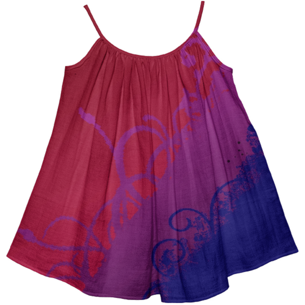 dark blue red
