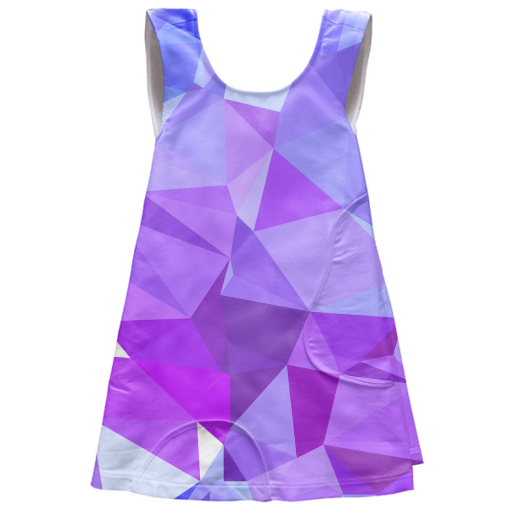 polygonal purple and blue