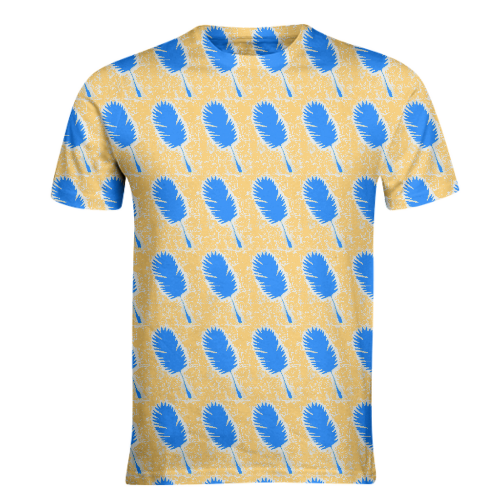 Gold Blue Leaf T-shirt