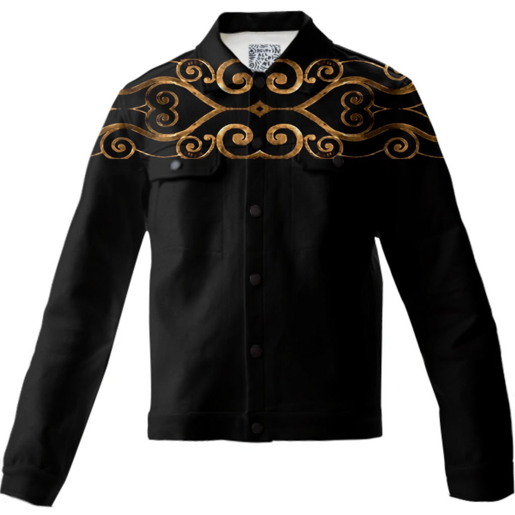 Luxury Ornate Minimal Style Dark Print