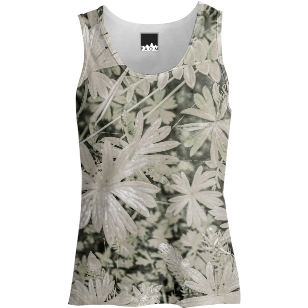 Pale Tropical Floral Print Pattern