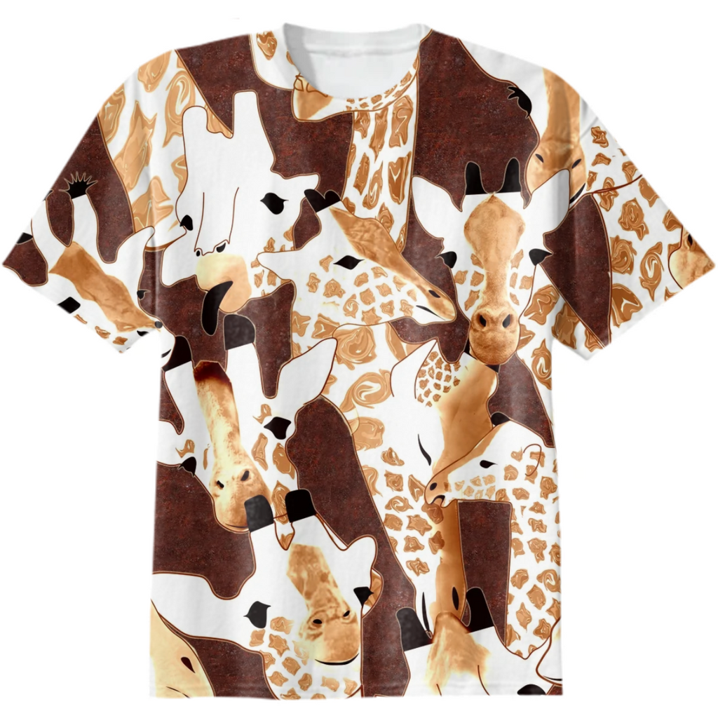 giraffes, animals,red, rust, color trend, orange, cute