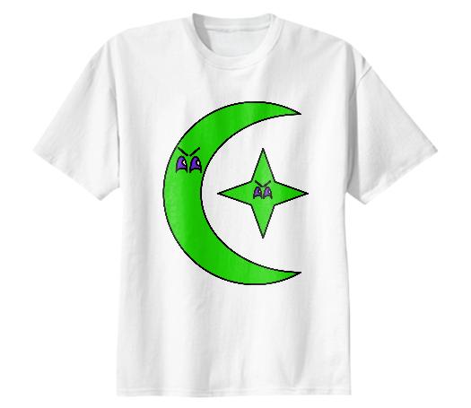 GREEN MOON STARS TEE