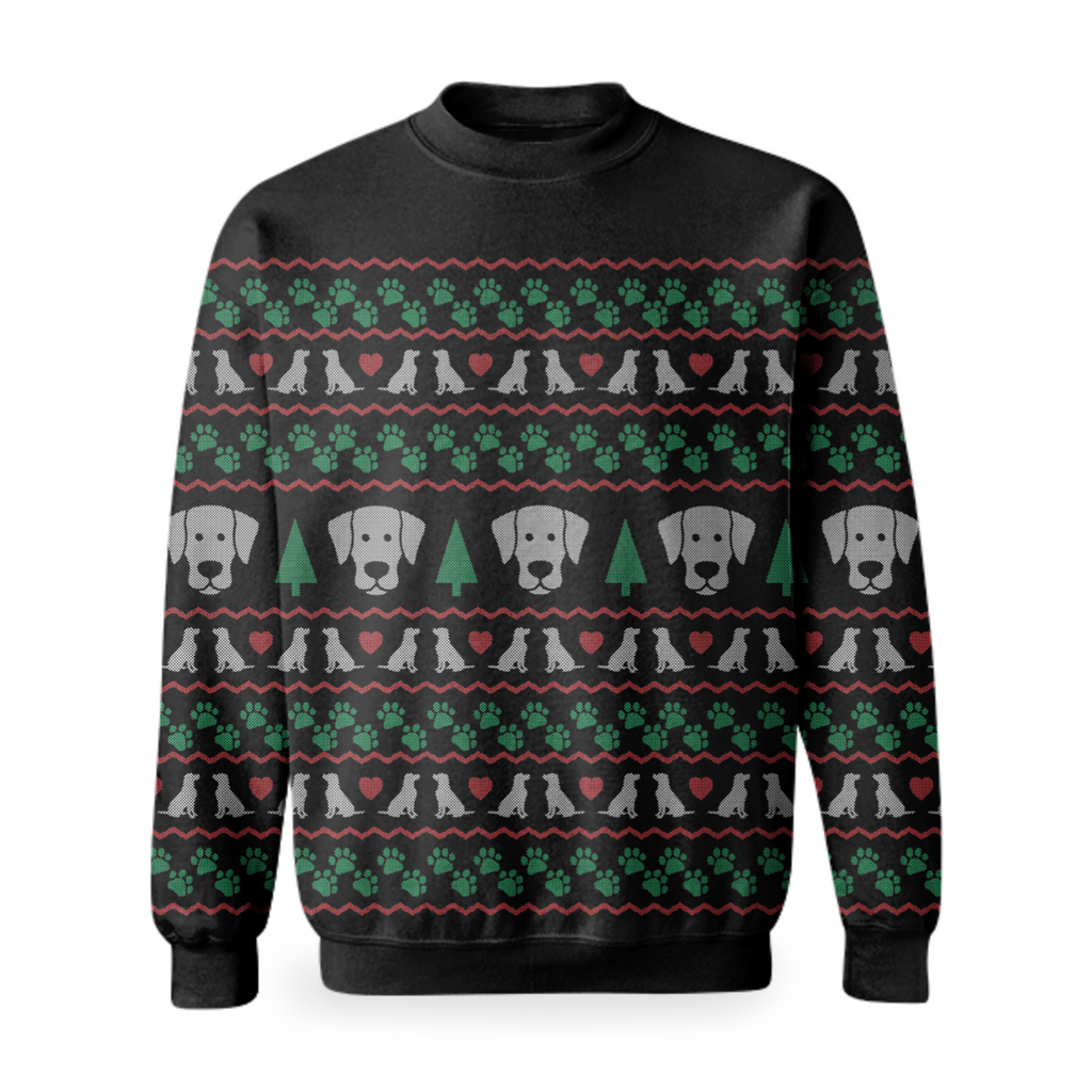 Ugly Christmas Sweater Labrador Retriever Edition